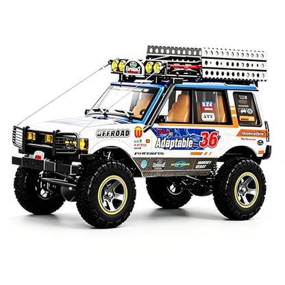 YUCT JXC LR1801 1/18 Scale 4WD Off Road RC Crawler | 2.4GHz All Terrain Remote Control Car for Adults (Blue) - color: Blue
