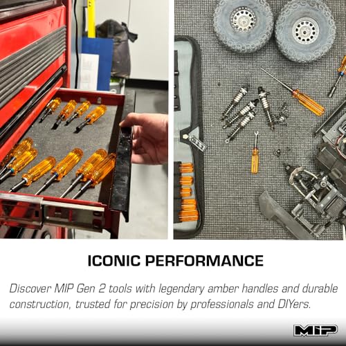 MIP 9805 8.0mm Metric Hex Nut Driver RC Tool – Precision Grip Hex Screwdriver with Deep Socket for RC Car Repair, Made 100% in USA - size: 8.0mm
