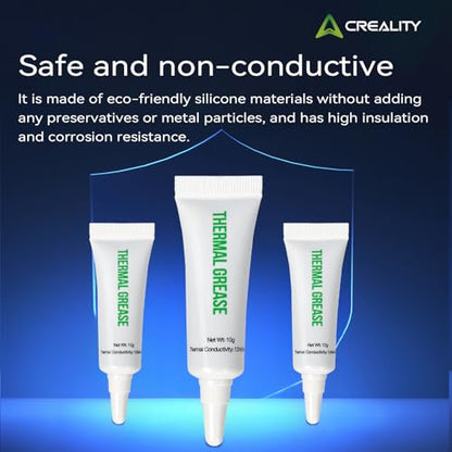 Creality Thermal Paste for 3D Printer Hotend & Nozzle Kit High Thermal Conductivity 250℃ Resistant Thermal Grease for K1/K1C/K1 Max/Ender 3/Ender 3 V3/V3 SE/V3 KE/Ender 5 Heatsink (Pack of 2) - style: Thermal Paste