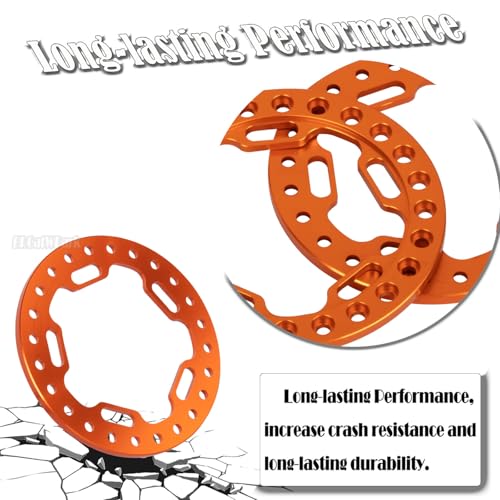 Metal 1.9 Beadlock Wheels Replacement Ring for 1/10 TRX4 SCX10 90046 90047 Crawler RC Car,4Pcs RC 1.9 Beadlock Wheels Replacement Ring,Orange - color: Orange - (Beadlock Ring)