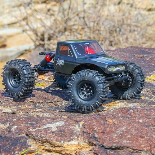 Redcat Racing Ascent-18 APEX, 1/18 Scale Brushless Electric Rock Crawler, Carbon Fiber, 4WD RC Car for Adults with 2.4GHz Radio System (Gray) - color: Gray