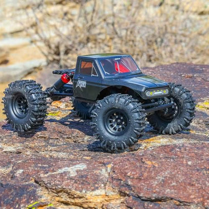 Redcat Racing Ascent-18 APEX, 1/18 Scale Brushless Electric Rock Crawler, Carbon Fiber, 4WD RC Car for Adults with 2.4GHz Radio System (Gray) - color: Gray