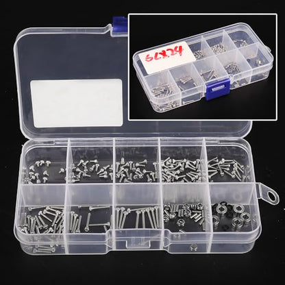 Stainless Steel Screws Set with Box for 1/24 RC Crawler Car Axial SCX24 AX24 Upgrade Part
