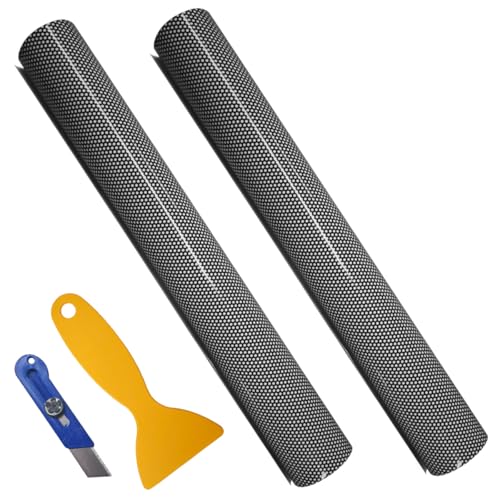 40 x 12 Inch Car Headlight Tint Film, Self-Adhesive Vinyl Car Tail Light Wrap Film Roll with Squeegee, Universal Automotive Exterior Fog Light Stickers Modification Accessories(2PCS) - size: 2PCS