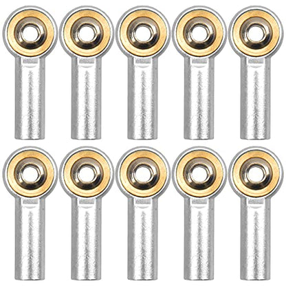 12Pack Vgoohobby Aluminum M4 Link Rod Tie Rod End Ball Head Joint Holder CW 26mm Compatible with Axial Redcat HPI Traxxas HSP 1/10 RC Car Truck Buggy Crawler (Silver) - color: Silver