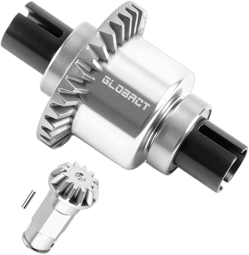 GLOBACT All Metal Differential 30T 0.8Mod with Rear Gear for ARRMA Grom | Oil Filled, Assembled Diff, Replace ARA311193, Only for Granite GROM Typhon GROM Mojave GROM RC Truck Upgrade Parts - size: Rear