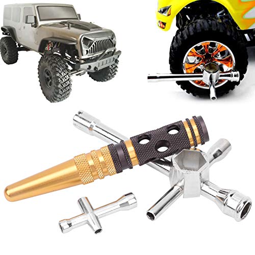 RC Car Body Reamer & Cross Wrench Set | 2 - in - 1 Hole Opener & 10 Sleeves for RC Cars/Trucks | Sturdy Metal RC Accessories Kit