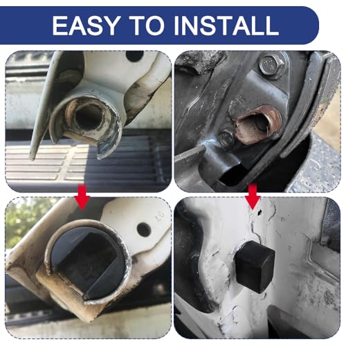 4 PCS Car Tailgate Hinge Kit Tailgate Bushing Insert Kit, Truck Bed Hinge, Plastic Left Right Bed Door Side Bushings Fit for Dodge Ford Lincoln, Replace# OEM E7TZ99430B22A, F6TZ99430B23AA
