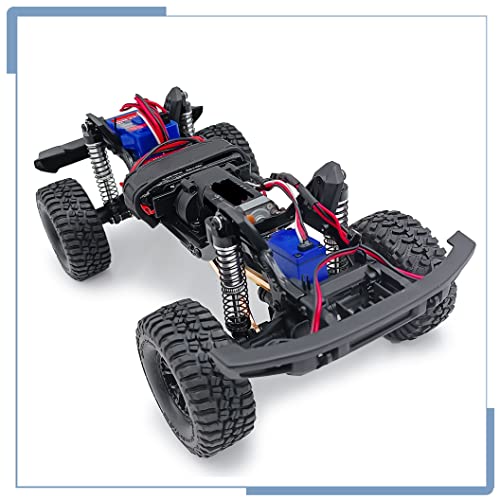 RC Shock Absorber 56mm Dampers, Black | Aluminum Alloy, Ajustable Shocks, For TRX4M Upgrades 1/18 Scale, RC Crawler Car, Accessories - color: Black