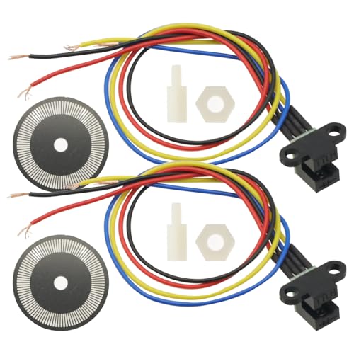 2PCS Photoelectric Speed Sensor Encoder Coded Disc Code Wheel,Optical Encoder for Smart Car 5V Encoder Wheel
