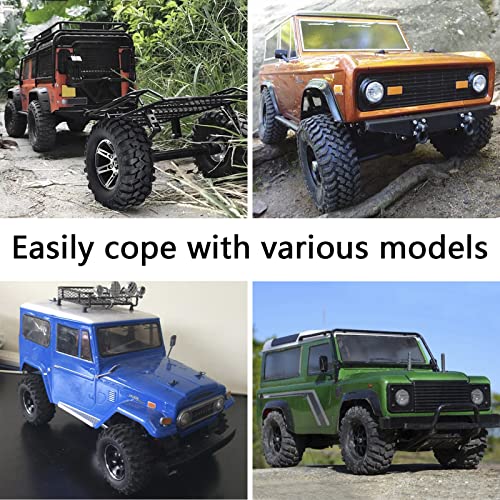 4X 1:10 RC Off-Road Car Wheel Tires, 5 Spokes Wheel Rim | 12 mm Hex, RC Parts