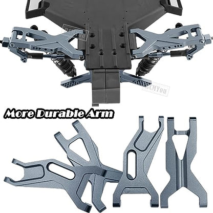 Upgrades for 1/10 Slash 2WD(VXL),RC Shocks,Suspension Arm,Caster Block,Steering Blocks,Stub Axle Carriers,Steering Bellcranks,Shock Tower,Camber Links,Drive Shaft,Hex Hub Adapters,Titanium - color: Titanium - Upgrades