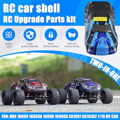 HBX 16889 16889A 16890 16890A SG1601 SG1602 RC Car Body Shell and Sticker B004-INV 1/16 RC Car Parts Accessories B