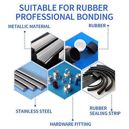 Rubber Glue - Instant Adhesive for Rubber, Tire, Crafts & More