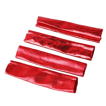 Vaguelly Universal RC Car Suspension Spring Cover Set 4-Piece Dustproof Absorber Covers for 1/8 Scale Off-Road Buggy Truck Racing Sturdy Red Design