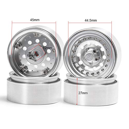 1.9" Alloy Beadlock Wheel Rims for 1/10 RC4WD D90 SCX10 SCX10 III AXI03007
