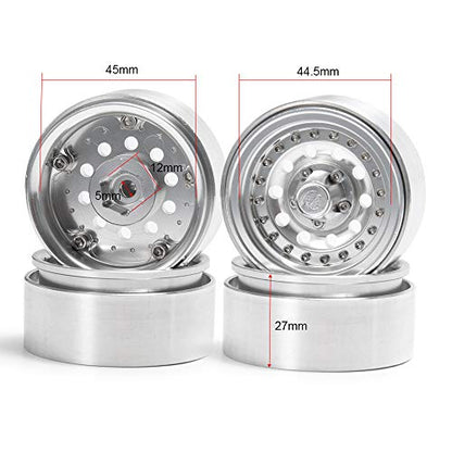 1.9" Alloy Beadlock Wheel Rims for 1/10 RC4WD D90 SCX10 SCX10 III AXI03007