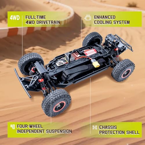 FCXㅤ FMS 1/18 Ford Bronco U4 S RC Truck, Hobby RC Crawler with Remote Controlled Lighting, Cooling System 4WD Drivetrain RC Crawler for Adults, Brushed RTR, 2024 - color: 2024