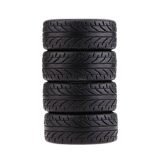 Goolsky 4Pcs/Set 1/10 Grain Drift Car Tires Plastic Hard Tyre for Traxxas HSP Tamiya HPI Kyosho RC Car Part