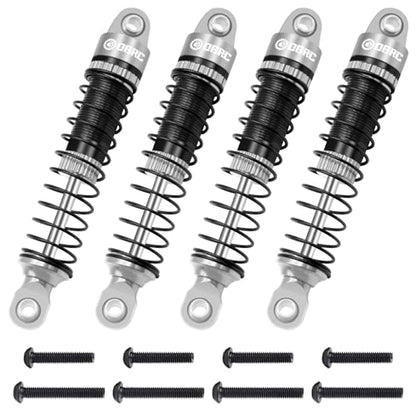 OGRC 60mm Long Travel RC Shock Absorber Oil Damper for TRX4M 1/18 RC Car | Oil-filled, Aluminum, for Traxxas TRX4M Upgrade Parts, Grey - color: Black Grey