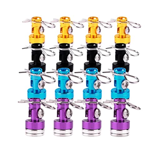 8pcs/Pack Magnetic RC Car Shell Column Invisible Body Post Mount Black
