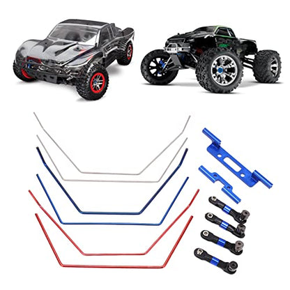 Aluminum Sway Bar Kit for 1/10 RC Car – Adjustable Front Rear Anti Roll Bars, CNC Machined Upgrade for Racing & Off Road Stability