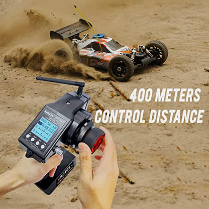 ATA HOBBY Radiolink RC4GS V3(V2 Upgrade) 5 Channel RC Radio Transmitter and 2Pcs R6FG Receiver with Gyro 2.4ghz 400M Remote Controller Kit for Car/Boat/Crawler/Tank/Drifting/Buggy with Lanyard | Receiver with Gyro 2.4GHz, 400M Remote Controller Kit, for C