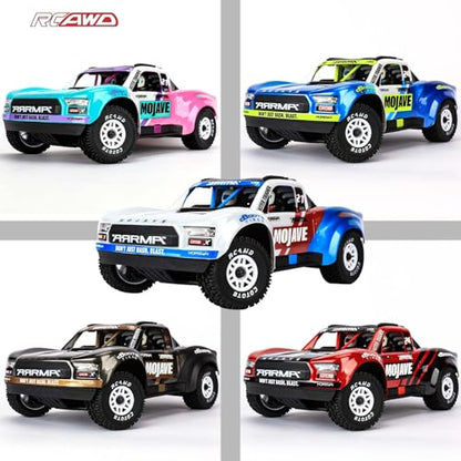 RCAWD Mojave Grom & 1/16 Slash 4X4 Pre-Glued Wheel Tire Sets, Balance Grip & Durability Nylon Rubber 12mm Hex Adapter 4mm for Traxxas & ARRMA Upgrade Parts All Terrain Adaptation 4pcs White - color: White