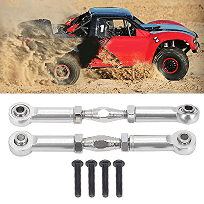 Front Sway Bar Kit with 2.7 inch Aluminum Alloy Arms High Tensile Strength Front Anti Roll Bar Suspension Stabilizer for 1 7 Remote Control Cars Lightweight Sturdy RC (Silver) - color: Silver