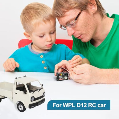Mini Gyro Module for RC Cars Drift Drive, Automatic Stability Control Gyro Sensitivity R484 Mini RC Car Gyro Stabilizer 4-6V Analog SMM System for WPL D12