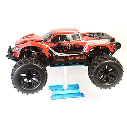 RC Cars Tool Heightening Work Stand Assembly Platform 360 Degree Rotate Repair Station 1/10 1/8 Buggy Crawler Car (Black) - color: Black