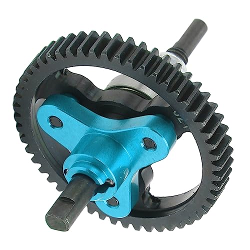 Oumefar 52T Differential Gear Slipper Clutch, Aluminum Alloy and Steel RC Slipper Clutch Car Replacement Parts for Slash 2WD 1/10 RC Car RC Accessories (Blue)