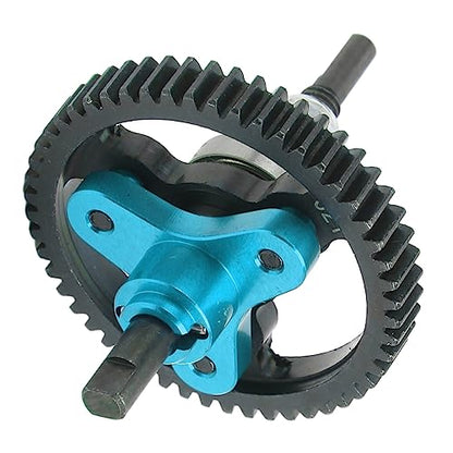Oumefar 52T Differential Gear Slipper Clutch, Aluminum Alloy and Steel RC Slipper Clutch Car Replacement Parts for Slash 2WD 1/10 RC Car RC Accessories (Blue)