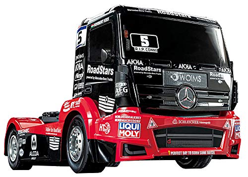 Tamiya 58683 1:14 RC M-B Race Truck Actros MP4 TT-01E Remote Control Car Vehicle Model Building Kit Hobby Crafts Model Assembly Red Black