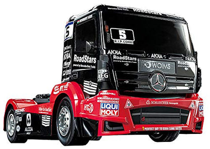 Tamiya 58683 1:14 RC M-B Race Truck Actros MP4 TT-01E Remote Control Car Vehicle Model Building Kit Hobby Crafts Model Assembly Red Black