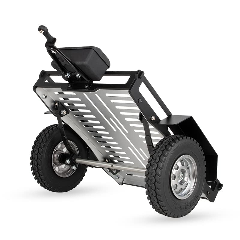 KYX Racing Aluminum RC Cars Trailer Heavy Duty Truck and RC Rock Cars Trailer for 1/10 RC Crawler Car Axial SCX10 II III TRX4 TRX6 D90 Gen7 Gen8