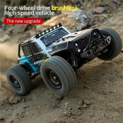 Fast RC Cars for Adults Max 45mph, 1/16 Remote Control Car, Brushless Motor Electric Off Road RC Truck, 4WD High Speed Drift RC Car with 3 Lipo Batteries