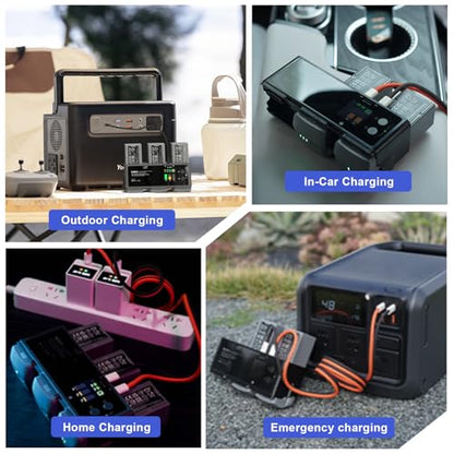 MA331 Air 3/3S Battery Charging Hub 200W 3 Channel Fast Charger for DJI Air3s/Air3 Drone Portable Charger with APP Connection LED Display and Discharge Function