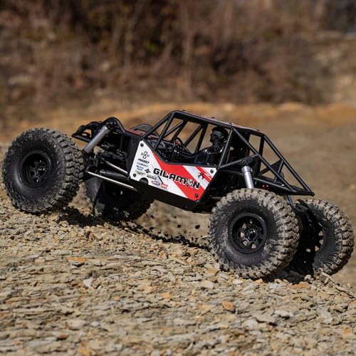 Axial AXP8 Gilamon 1/8 RC Crawler 2.2 4X4 RTR Trail Buggy, Red | Brushed, AXI-1207T2, Battery and Charger Not Included - color: Red