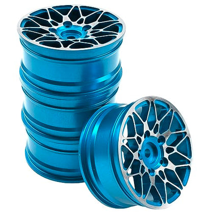 OD62mm Hard Plastic RC Drift Car Tires & Wheel Rims 12mm Hex Tyre & Metal Wheel Rims RC 12mm Hex Hubs 1/10 RC Drift On-Road Racing Touring Wheel Rim