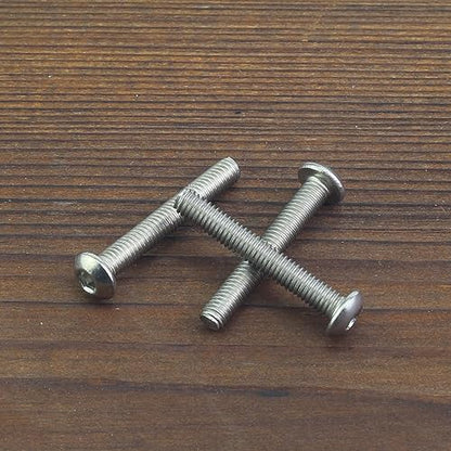 HELIFOUNER 100 Pieces M3 x 20mm, Thread Pitch 0.5mm, 304 Stainless Steel (18-8) Button Head Socket Cap Screws, Fully Threaded - size: M3 x 20mm