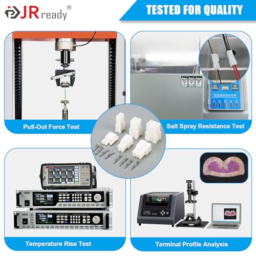 JRready Mini-Fit Jr 6Pin 8Pin Power Connector Molex Connectors 5557 Series Receptacle Housing Plug Crimp Terminals 18-24AWG Connectors Compatible with Molex Mini-Fit Jr. 4.2mm Pitch ST6518 - size: 6-8 Pin Standard Molex Mini-Fit