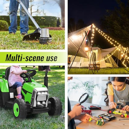 1 Pack Power Wheel Adapter Compatible with Ryobi 18V Battery, Upgraded Battery Converter Kit with Switch, Fuse & Wire Terminals, 12 AWG Wire, Power Connector for DIY RC Car Toys Robotics - color: 1-PACK