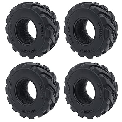 1.0inches Mud Tires 4pcs 54mm Rubber Crawler Wheel Tires for 1/18 TRX4M 1/24 Axial Scx24 Deadbolt C10 JLU CRC B-17 AXI00005 AXI00006 Upgrade - size: 54mm