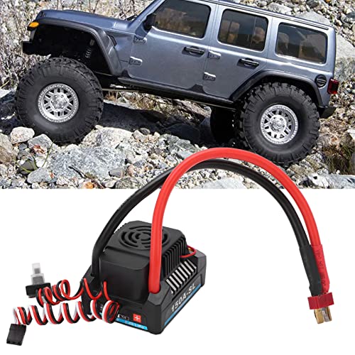 RC Brushless ESC 150A, Brushless ESC for 1/8 RC Truck, BCE Output 5A 5.8V, High Performance ESC with Multiple Protections, Compatible with Sensorless Brushless