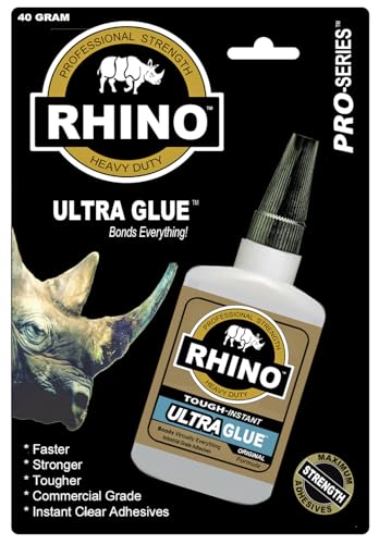 Rhino Glue Gel, Heavy Duty 40 Gram Clear