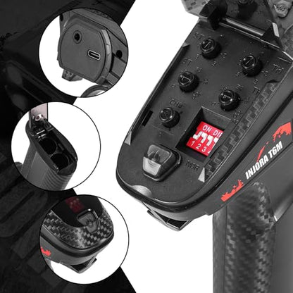 INJORA T6M 2.4GHz Transmitter with 4CH Receiver for 1/30 1/24 1/18 RC Car