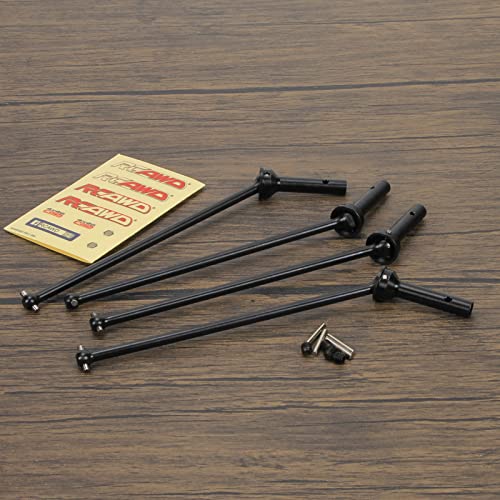 RCAWD CVD Driveshaft 183mm for ARRMA 6S, 1/8 Kraton 6S, Notorious 6S, Outcast 6S & 1/7 Fireteam 6S Upgrades Parts, #45 Steel Drive shafts Hop Ups for #AR220033#ARAC3985 Black - color: Black