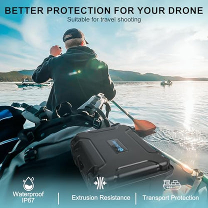 Lekufee Waterproof Hard Carrying Case for DJI Neo 1 Drone, DJI RC 2/N3/N2,Goggles 3/2/Integra(NOT for N3), RC Motion 3/2, FPV Controller 3, Accessories(Case Only)