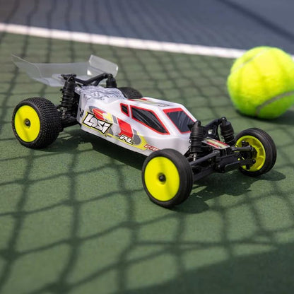 Helidirect Losi RC Car Micro-B 2WD Brushed Mini RC Buggy 1/24 Scale RTR Assemble Kit - Remote Control Car, RC Cars, Micro Racing RC Buggy 1/24 Scale (White - LOS00007T1) - color: White - Los00007t1